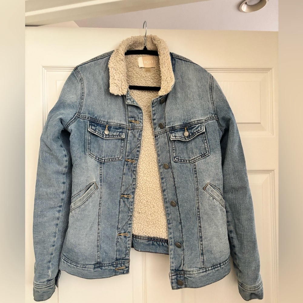 Roxy Beige Sherpa Jacket